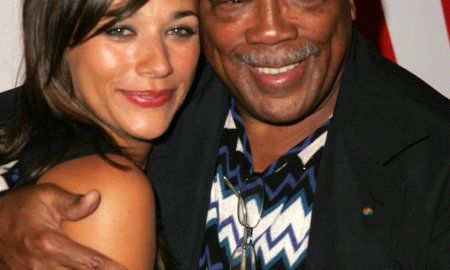 Rashida Jones and Quincy Jones at the TV Guide Emmy After Party August 27, 2006 in Social, Hollywood, CA.