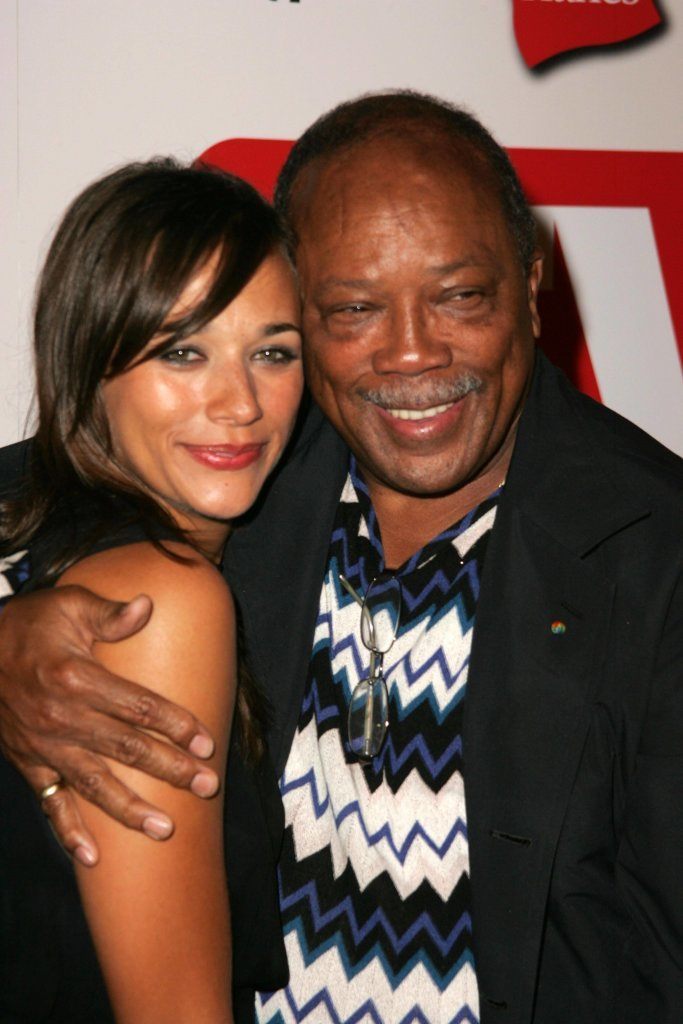 Rashida Jones and Quincy Jones at the TV Guide Emmy After Party August 27, 2006 in Social, Hollywood, CA.