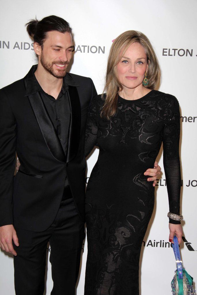 Sharon Stone and Martin Mica at the Elton John Aids Foundation 21st Academy Awards Viewing Party, West Hollywood Park, West Hollywood, CA 02-24-13