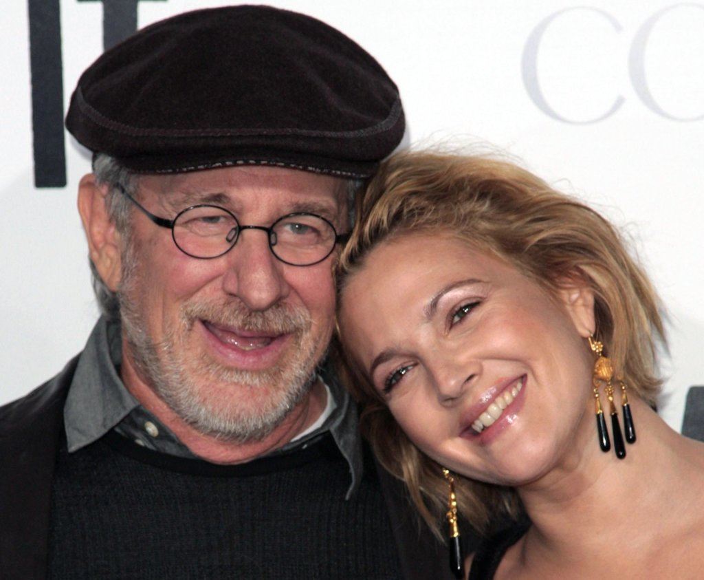 Drew Barrymore and Steven Spielberg