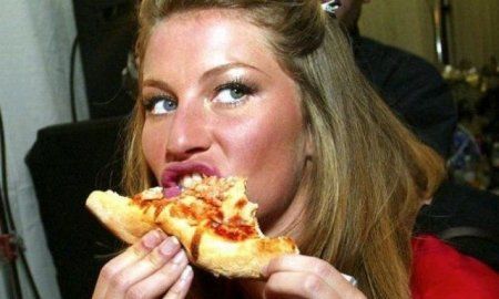 celebs caught eating pizza