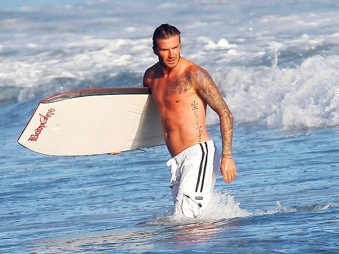 male celebrity beach bodies