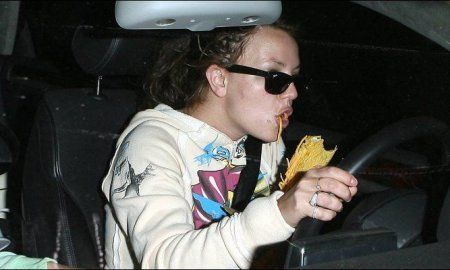 stars gorging on junk food