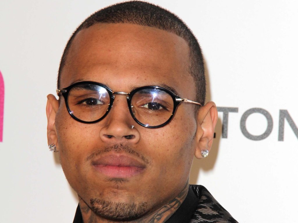 Chris Brown with glasses