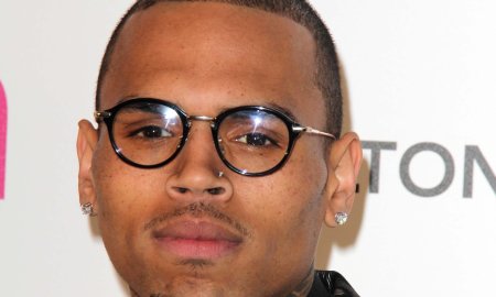 Chris Brown with glasses