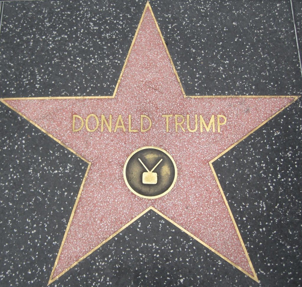 Donald Trump Star on Hollywood Walk of Fame.