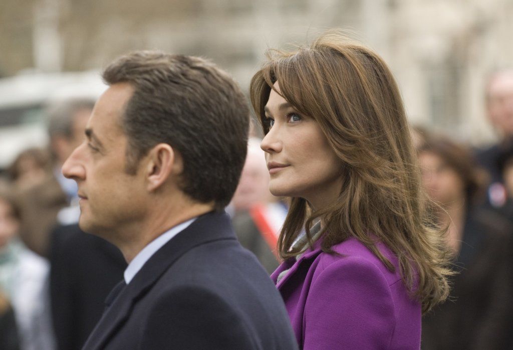 President Nicolas Sarkozy Of France And His Wife Carla Bruni-Sarkozy