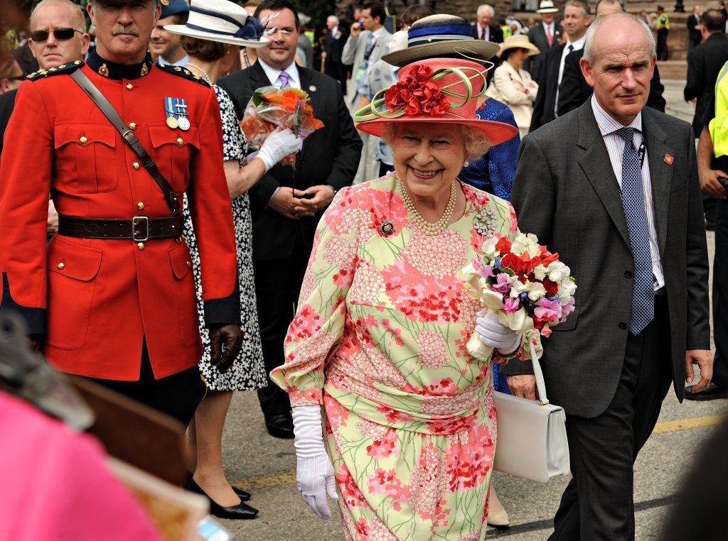 The Queen, Dressed In Bright Pink