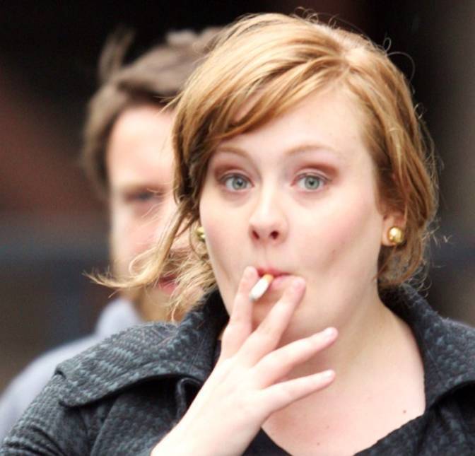 adele smoking