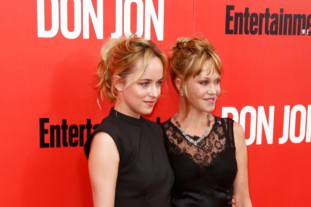 Dakota Johnson (L) And Melanie Griffith