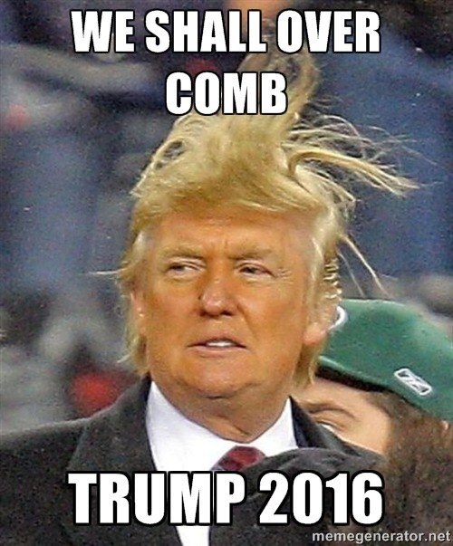 Donald Trump Over Comb