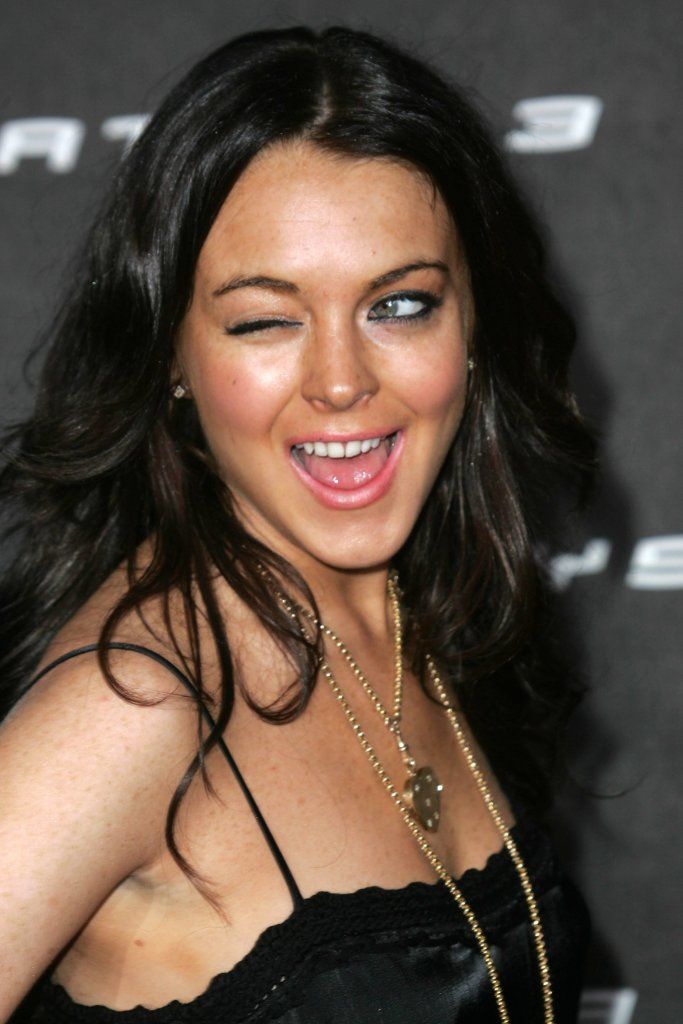 Lindsay Lohan Winking