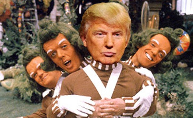 Trump as Oompa Loompa