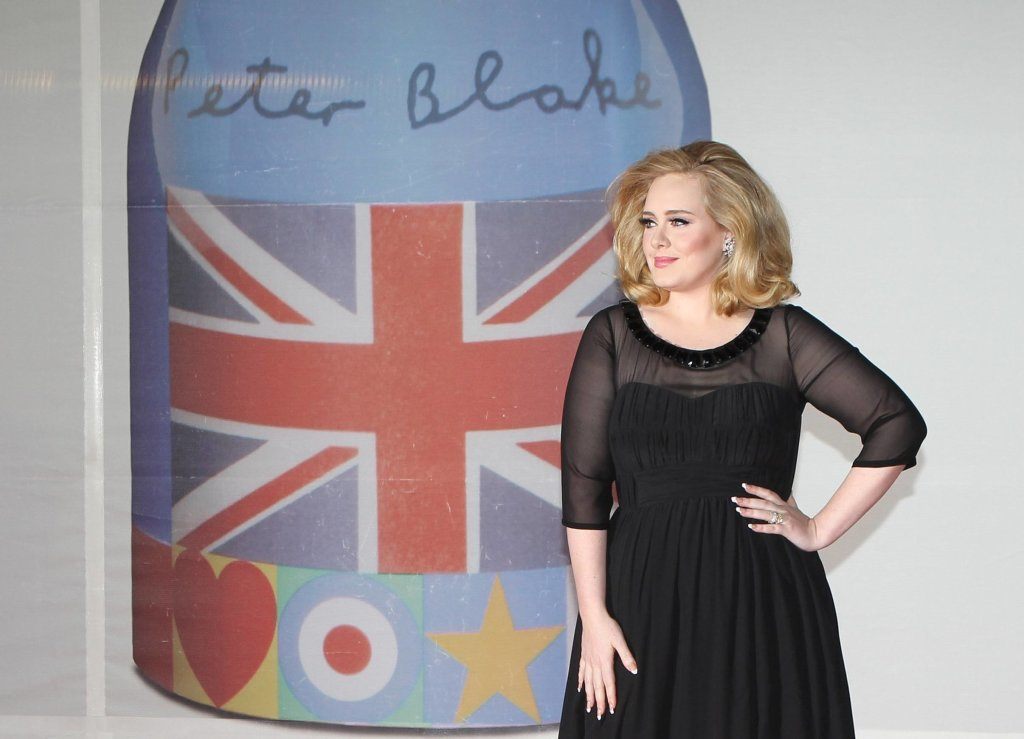 Adele Arriving For The 2012 Brit Awards