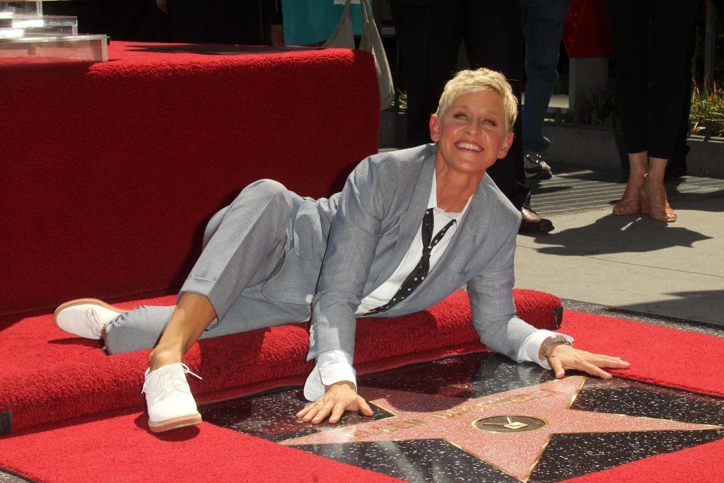 Ellen Degeneres At The Hollywood Walk Of Fame