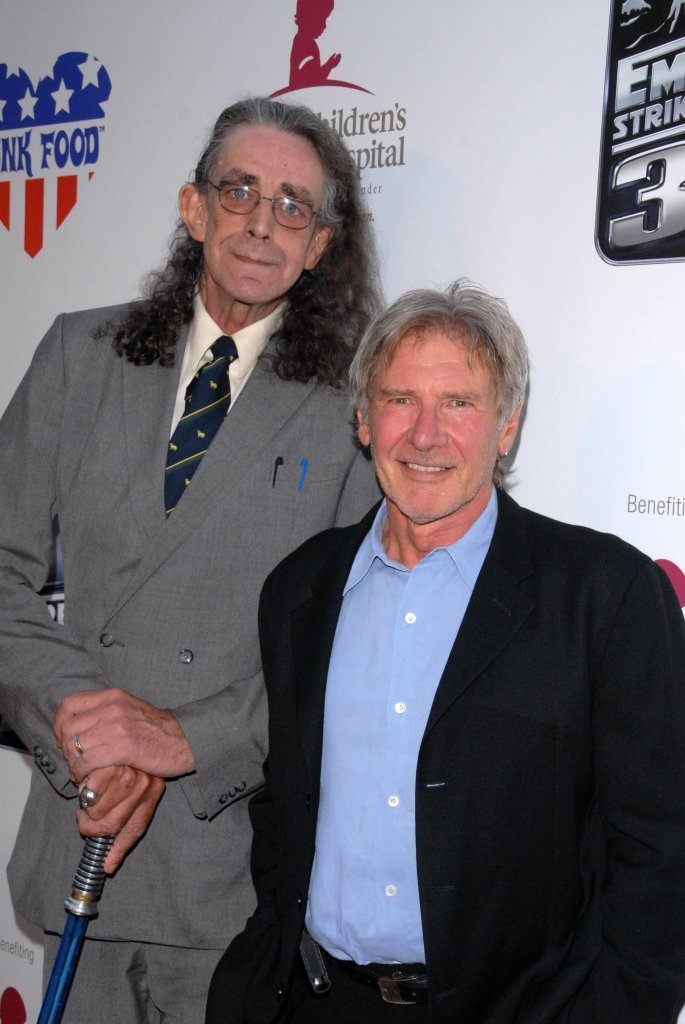 Peter Mayhew And Harrison Ford