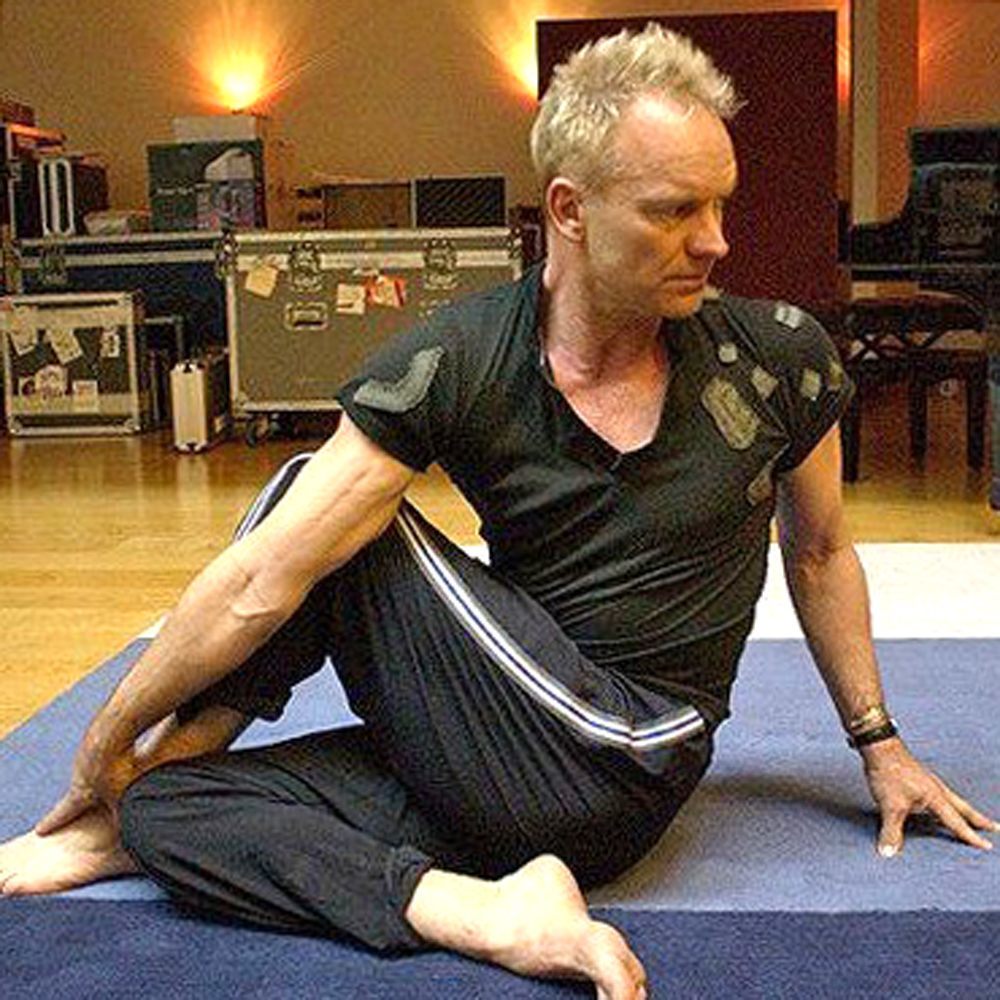 Sting does Yoga