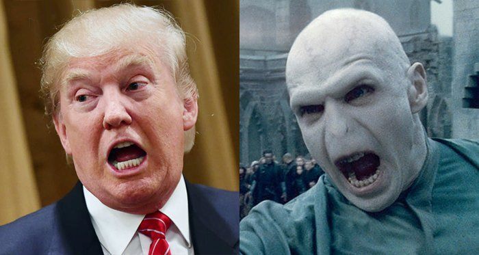 Trump as Voldemort