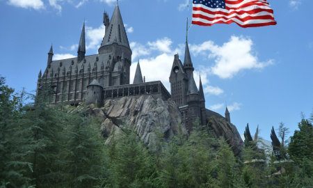 Hogwarts and American flag