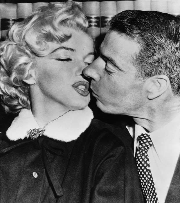 Joe DiMaggio and Marilyn Monroe