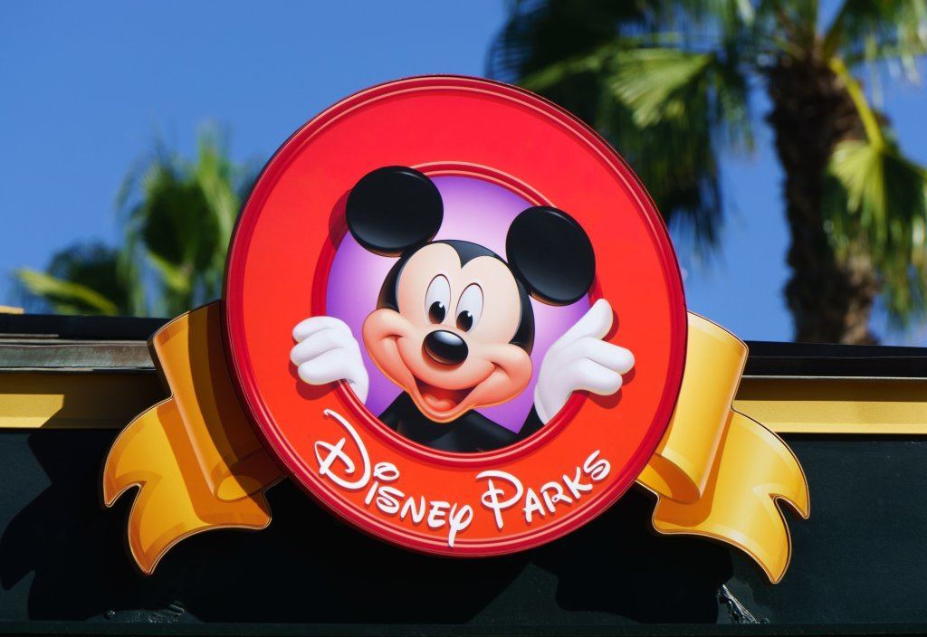 Mickey Mouse On Sign At Downtown Disney