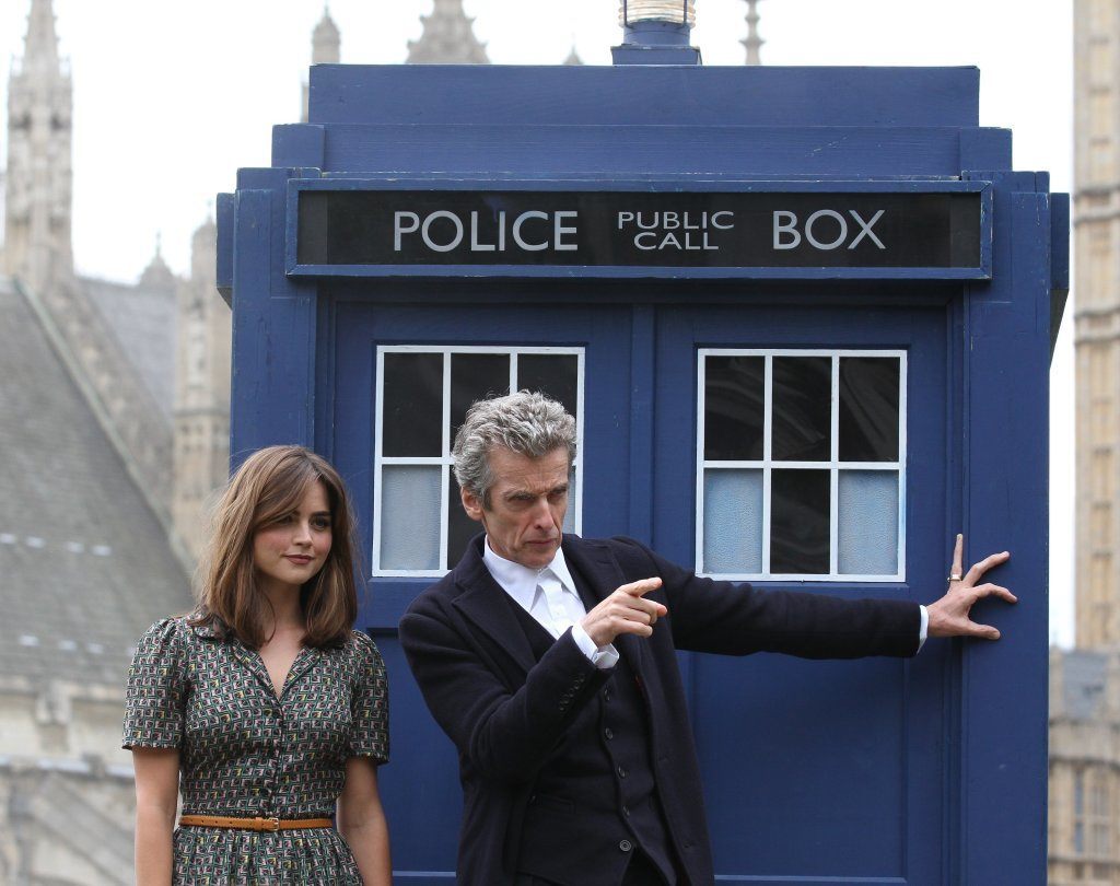 Peter Capaldi And Jenna Coleman Promoting Dr. Who