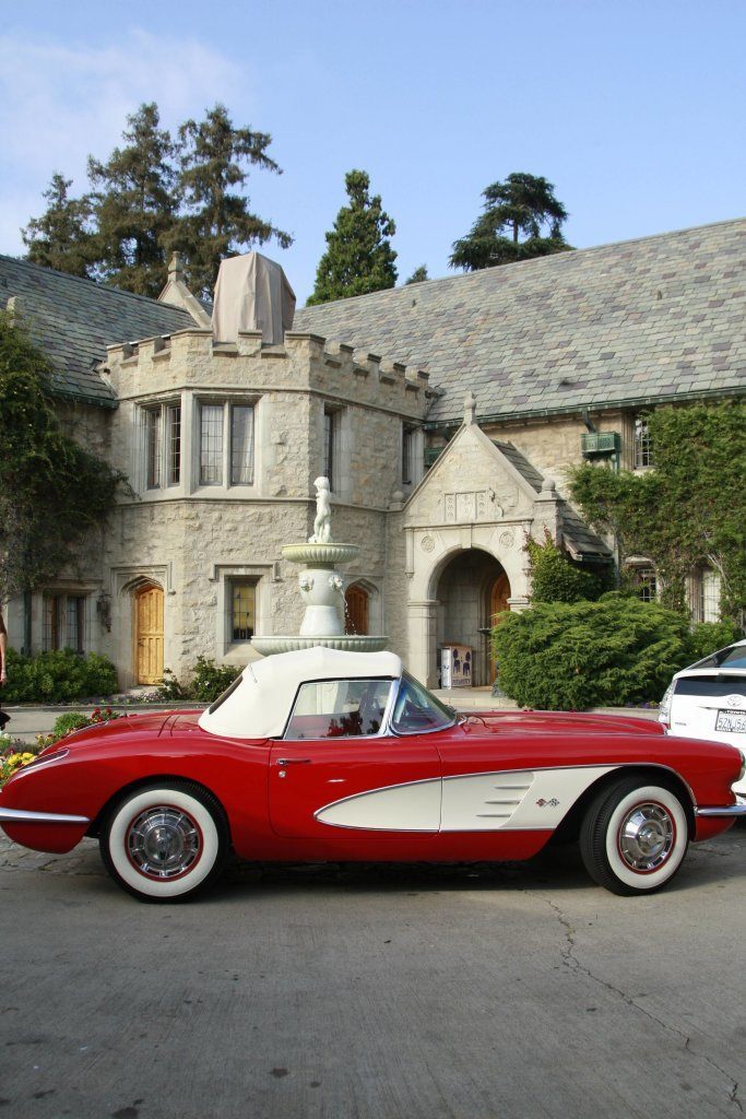Playboy Mansion And Corvette