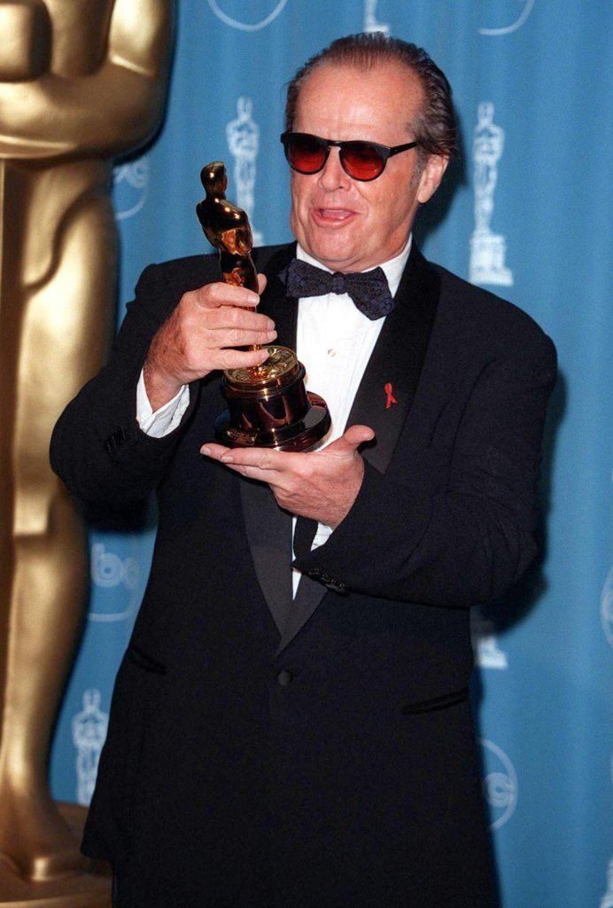 Actor Jack Nicholson At The Academy Awards.