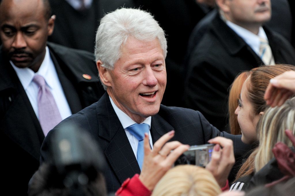 Bill Clinton During A Public Lecture