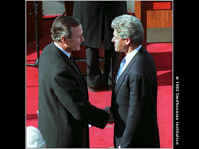 Clinton and Bush