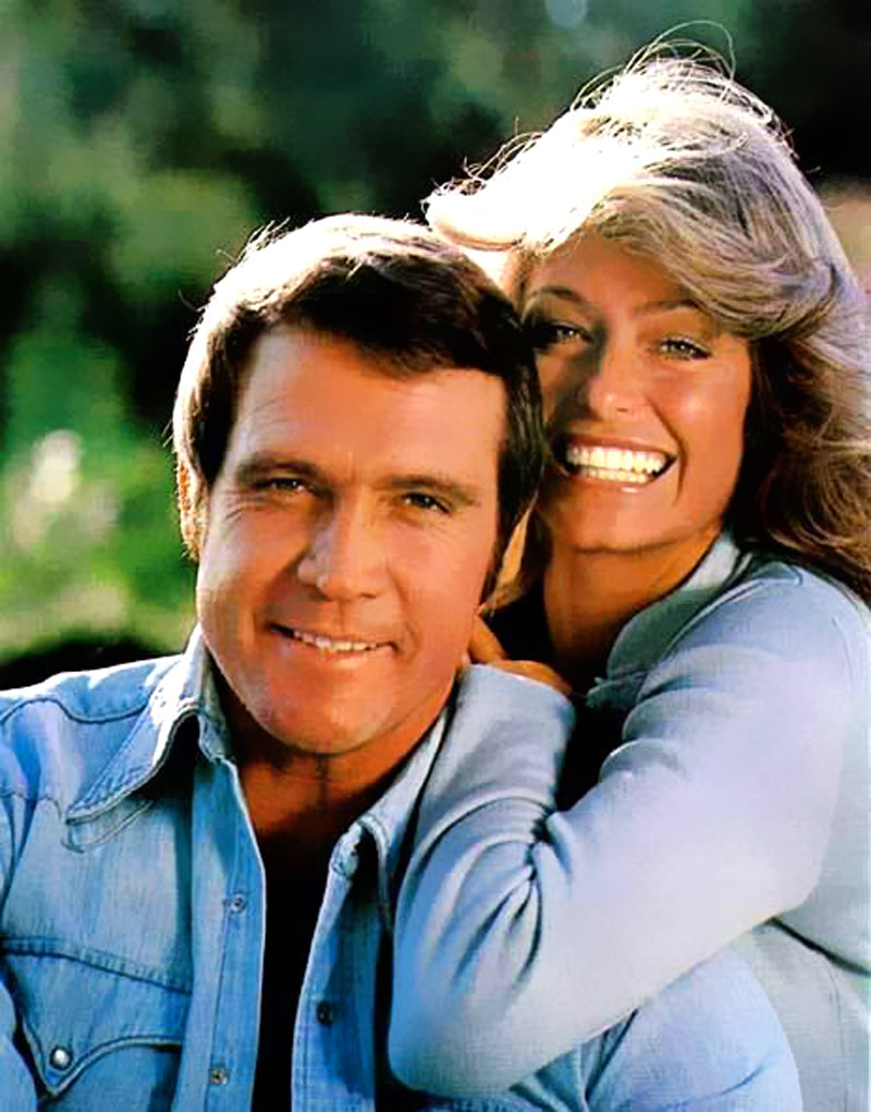 Farrah and Lee Majors