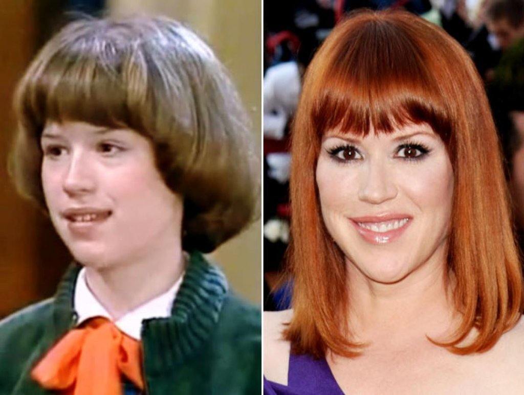 Molly Ringwald then and now