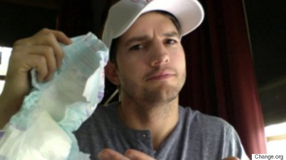 Ashton Kutcher diaper