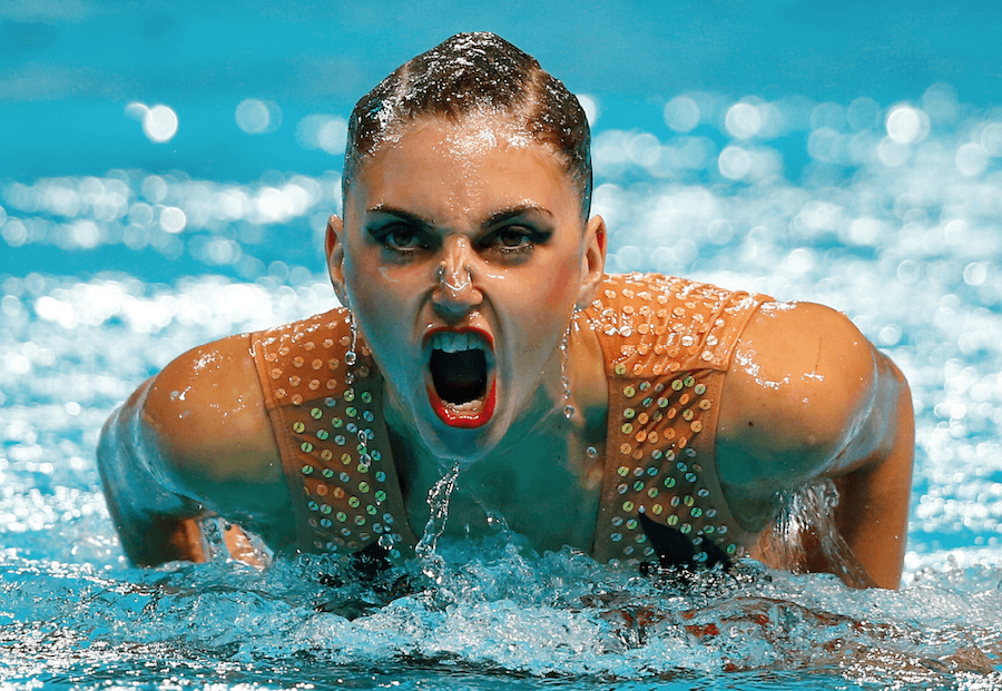 synchro swimmer