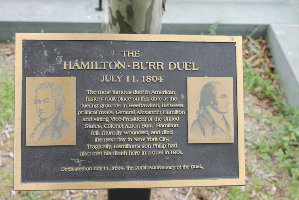 The  famous Hamilton and Burr Duel