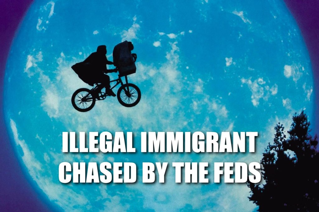 ILLEGAL IMMIGRANT CHASED BY THE FEDS