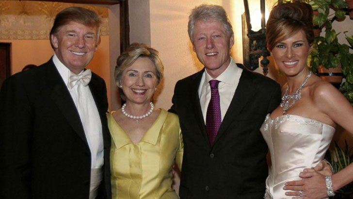Hillary Clinton, Bill Clinton, Donald Trump & Ivanka Trump
