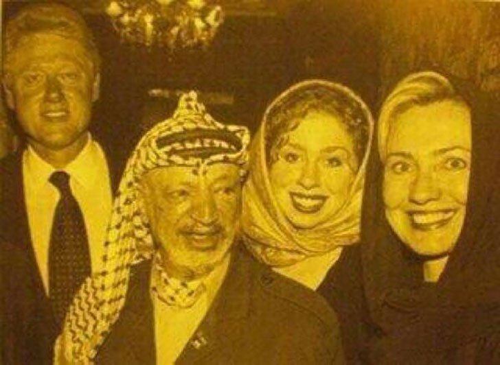 She Pledges Support for Isreal Whilst Taking Selfie's With Yasser Arafat