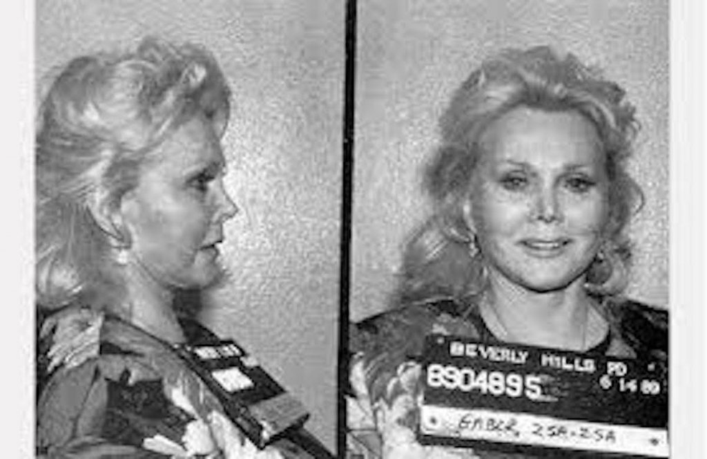 zsa zsa gabor mugshot