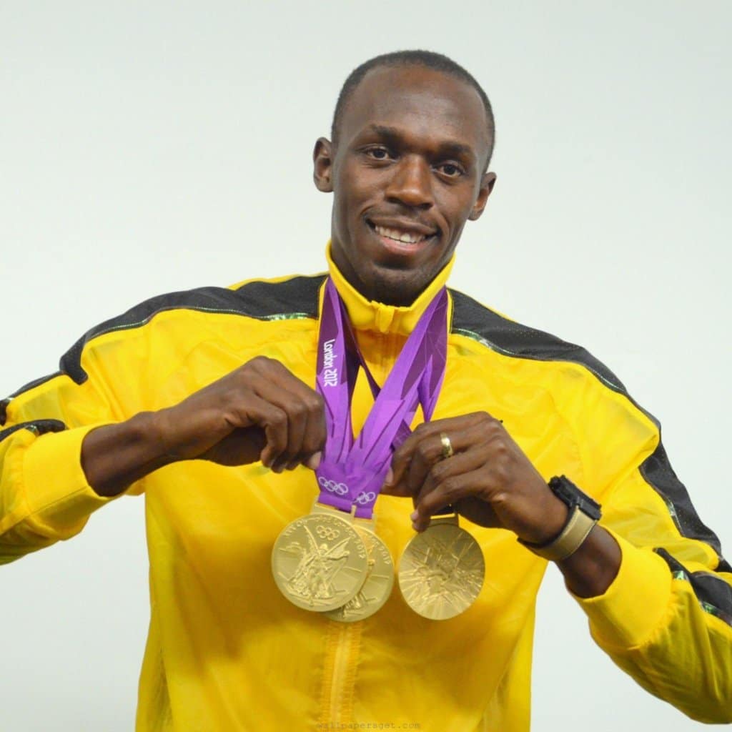 usain bolt medals