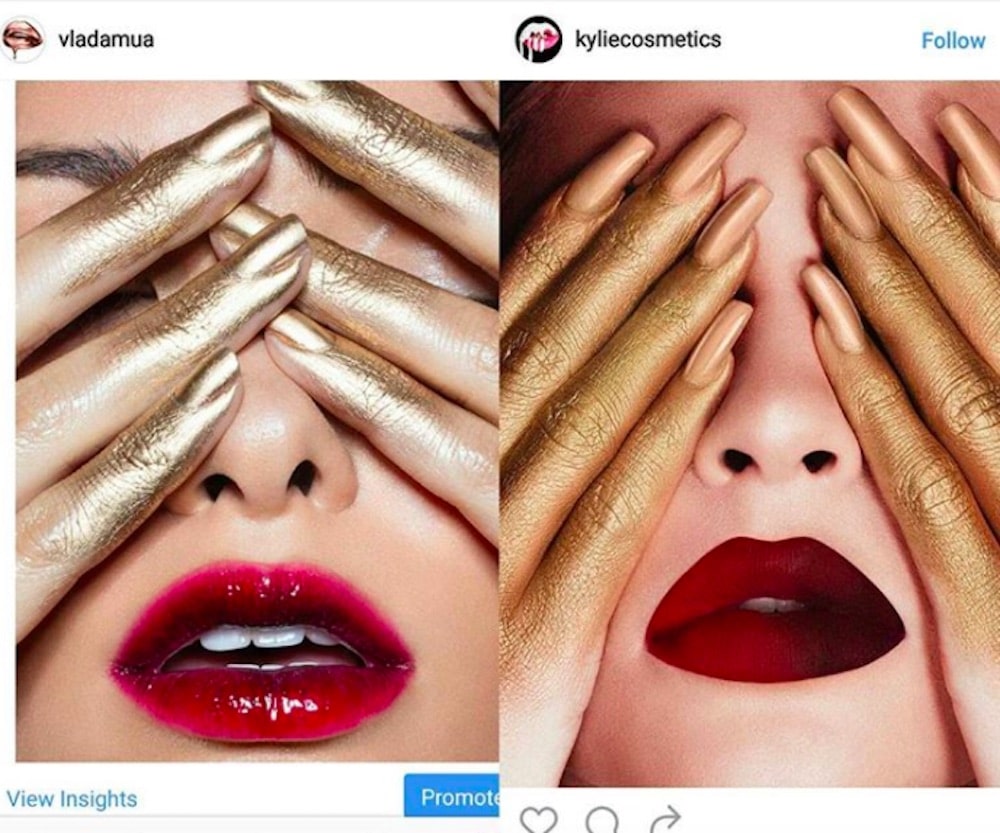 kylie cosmetics stealing