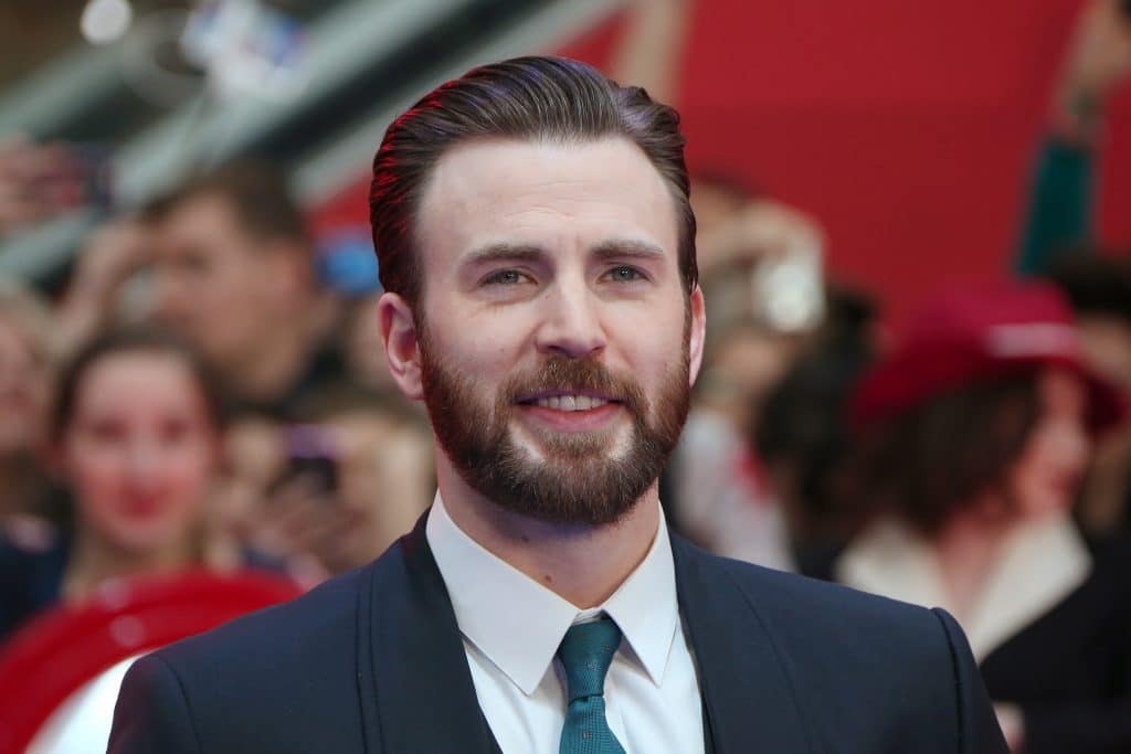 Chris Evans Attends European Film Premiere